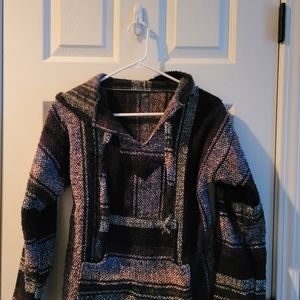 Youth Girls Mexican Blanket Hoodie